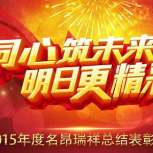 熱烈慶祝2015年度北京名昂瑞祥總結表彰大會圓滿召開